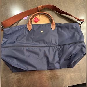 Longchamp LePliage Navy expandable- LARGE, NWT